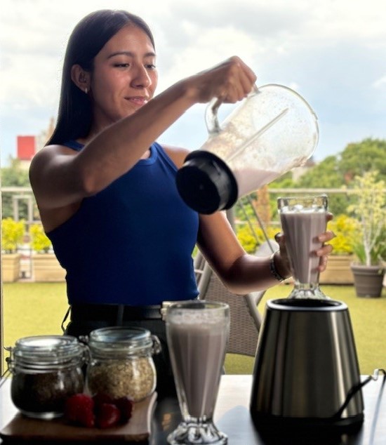 Licuado tradicional alto en proteína. Un desayuno completo para llevar