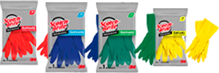 Scotch Brite guantes satinado. Tipo II Clase B